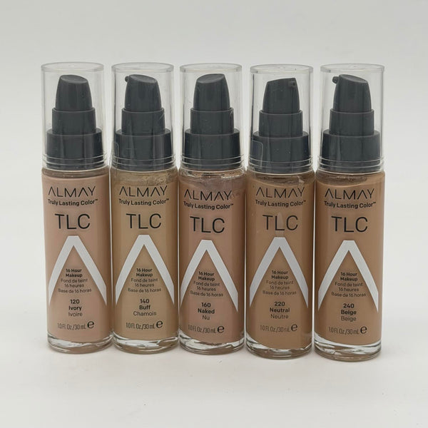 WHOLESALE ALMAY TLC TRULY LASTING COLOR 16 HOUR MAKEUP 1 OZ - ASSORTED COLORS - 48 PIECE LOT