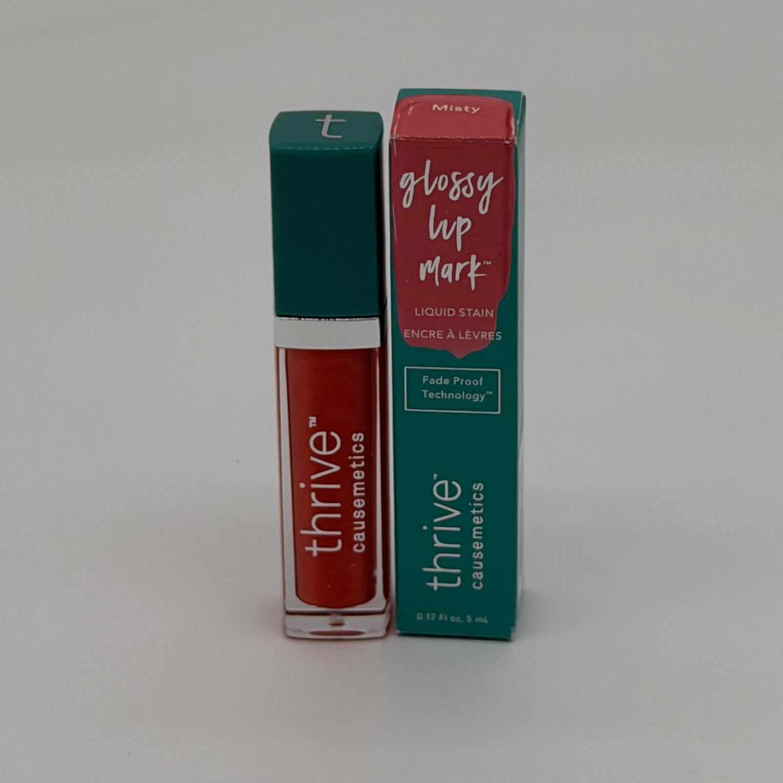 WHOLESALE THRIVE CAUSEMETICS GLOSSY LIP MARK LIQUID STAIN 0.17 OZ - MISTY - 50 PIECE LOT
