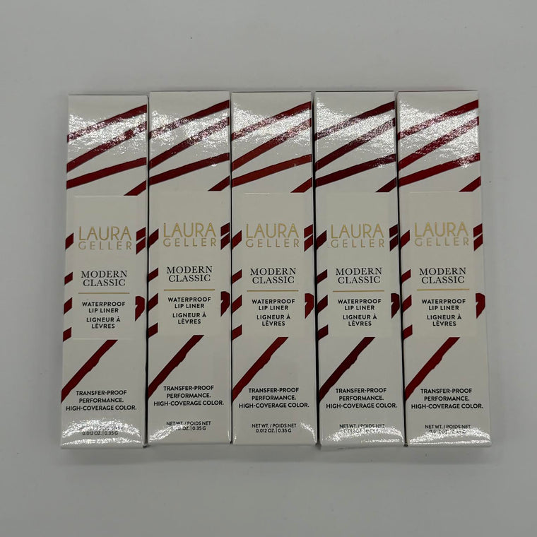 WHOLESALE LAURA GELLER MODERN CLASSIC WATERPROOF LIP LINER PACKAGE #1 - 5 COLORS ASSORTED - 50 PIECE LOT