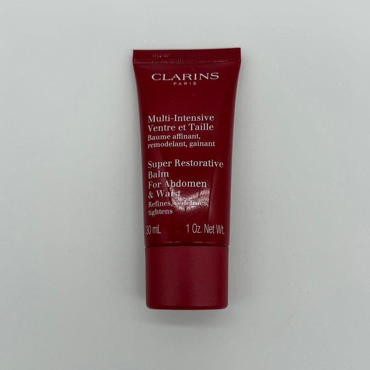WHOLESALE CLARINS SUPER RESTORATIVE BALM FOR ABDOMEN & WAIST TRAVEL SIZE 1 OZ - 50 PIECE LOT