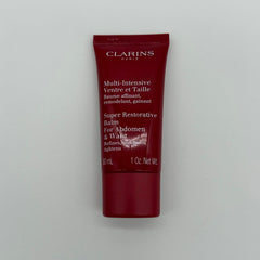 WHOLESALE CLARINS SUPER RESTORATIVE BALM FOR ABDOMEN & WAIST TRAVEL SIZE 1 OZ - 50 PIECE LOT