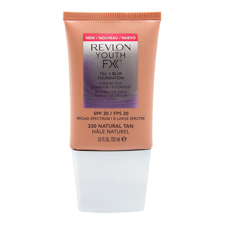 WHOLESALE REVLON YOUTH FX FILL + BLUR FOUNDATION 1 OZ - NATURAL TAN 330 - 48 PIECE LOT