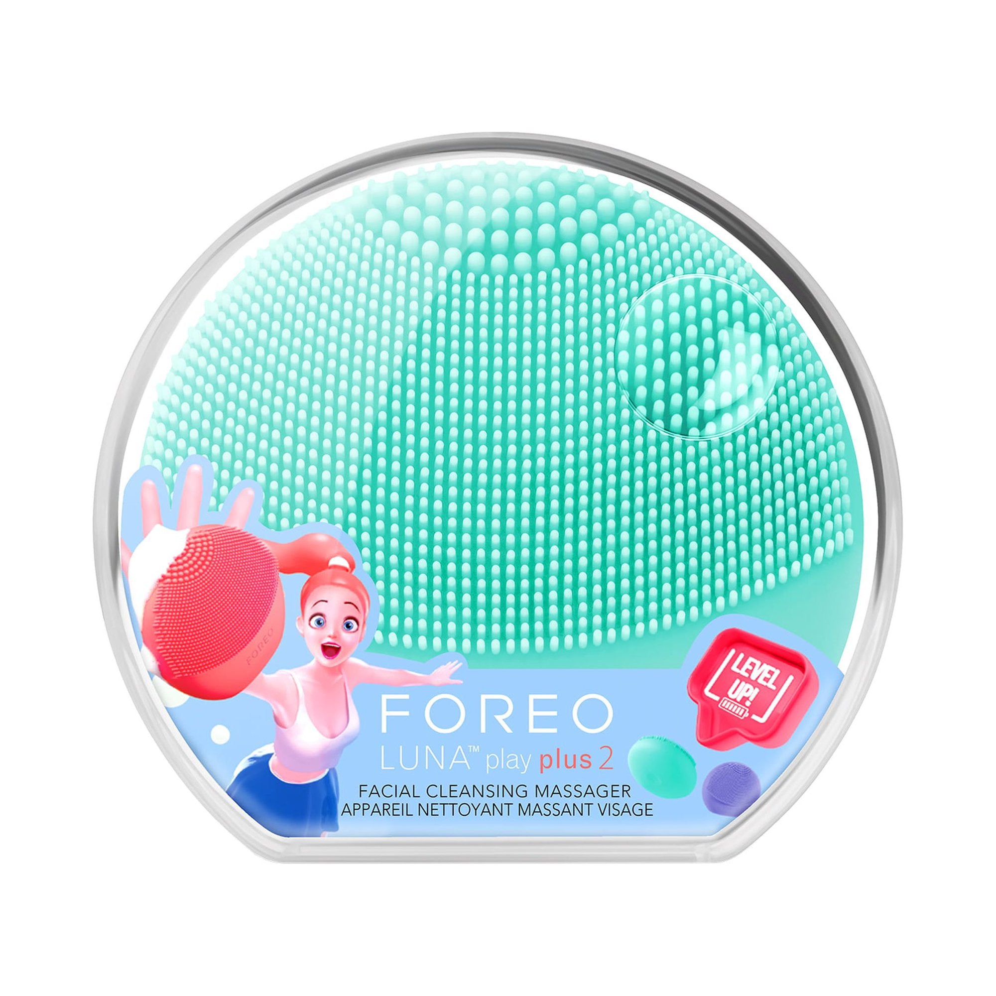 WHOLESALE FOREO LUNA PLAY PLUS 2 WATERPROOF FACIAL CLEANSING BRUSH - MINTY COOL - 48 PIECE LOT