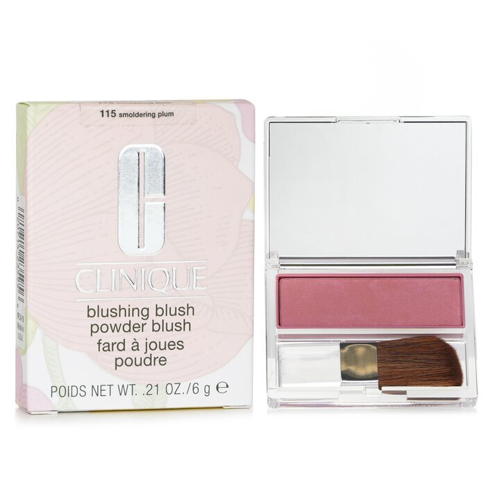 WHOLESALE CLINIQUE BLUSHING BLUSH POWDER BLUSH 0.21 OZ - SMOLDERING PLUM 115 - 48 PIECE LOT