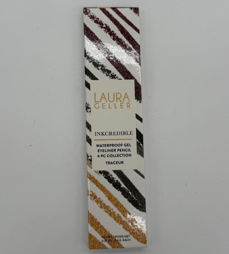 WHOLESALE LAURA GELLER INKCREDIBLE WATERPROOF GEL EYELINER PENCIL 4 PIECE SET - 48 PIECE LOT