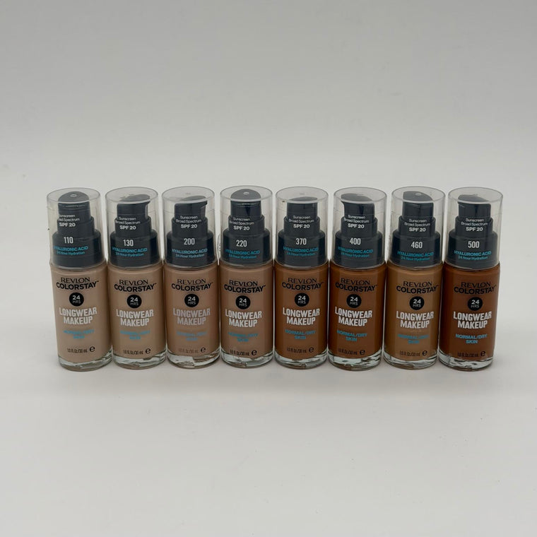 WHOLESALE REVLON COLORSTAY LONGWEAR MAKEUP NORMAL/DRY SKIN 1 OZ - ASSORTED SHADES - 48 PIECE LOT