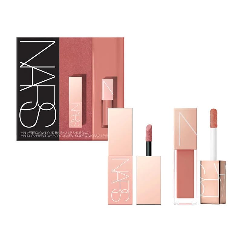 WHOLESALE NARS MINI AFTERGLOW LIQUID BLUSH & LIP SHINE DUO SET #2 - 48 PIECE LOT