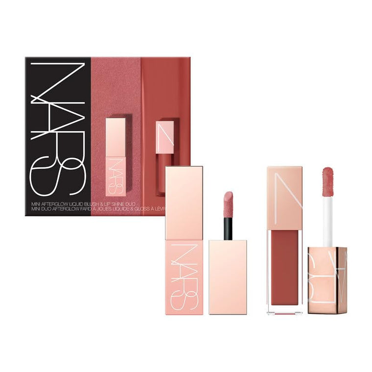 WHOLESALE NARS MINI AFTERGLOW LIQUID BLUSH & LIP SHINE DUO SET - 48 PIECE LOT