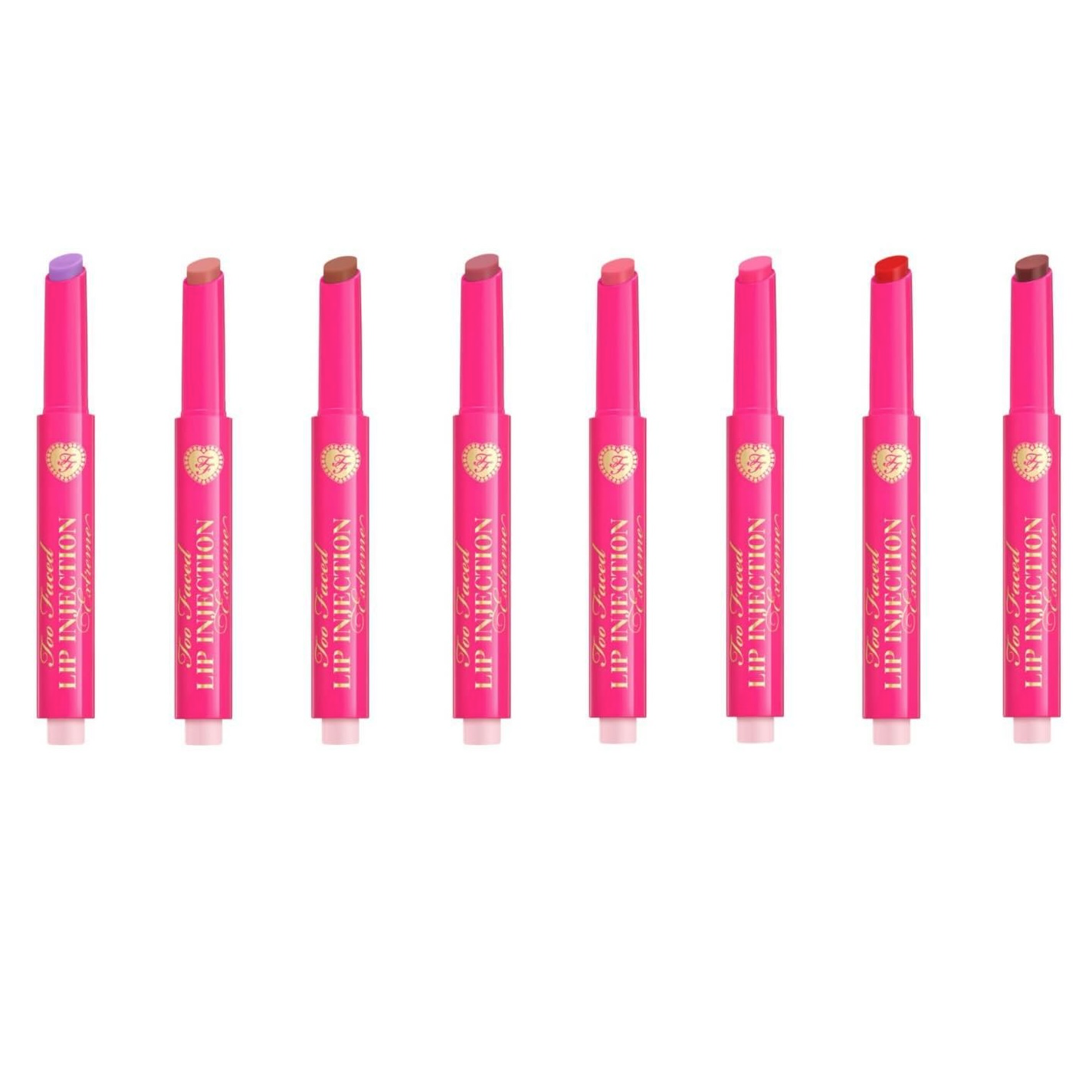 WHOLESALE TOO FACED LIP INJECTION EXTREME PLUMPING CLICKS LIP GLOSS 0.05 OZ - ASSORTED COLORS - 50 PIECE LOT