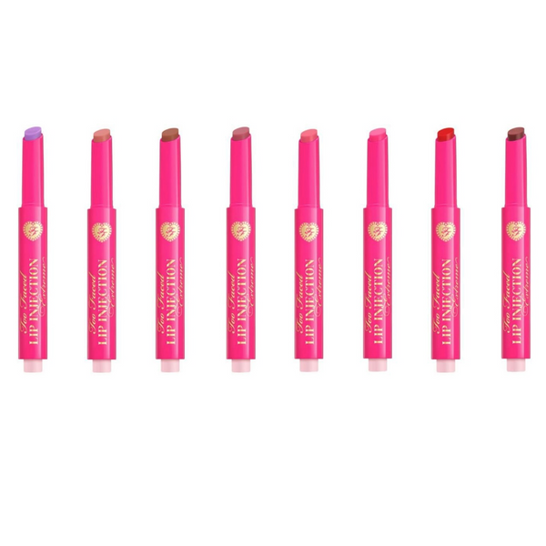 WHOLESALE TOO FACED LIP INJECTION EXTREME PLUMPING CLICKS LIP GLOSS 0.05 OZ - ASSORTED COLORS - 50 PIECE LOT