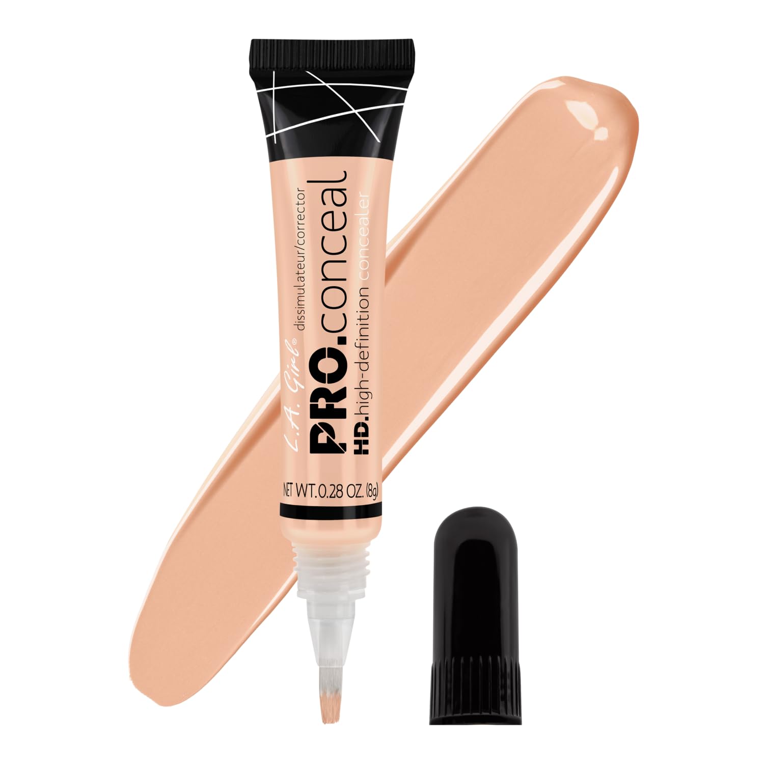 WHOLESALE L.A. GIRL PRO CONCEALER HD HIGH-DEFINITION CONCEALER 0.28 OZ - VANILLA - 72 PIECE LOT