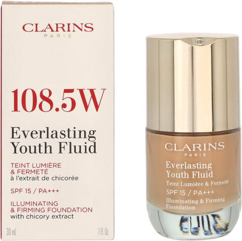WHOLESALE CLARINS EVERLASTING YOUTH FLUID ILLUMINATING & FIRMING FOUNDATION 1 OZ - 108.5W - 48 PIECE LOT