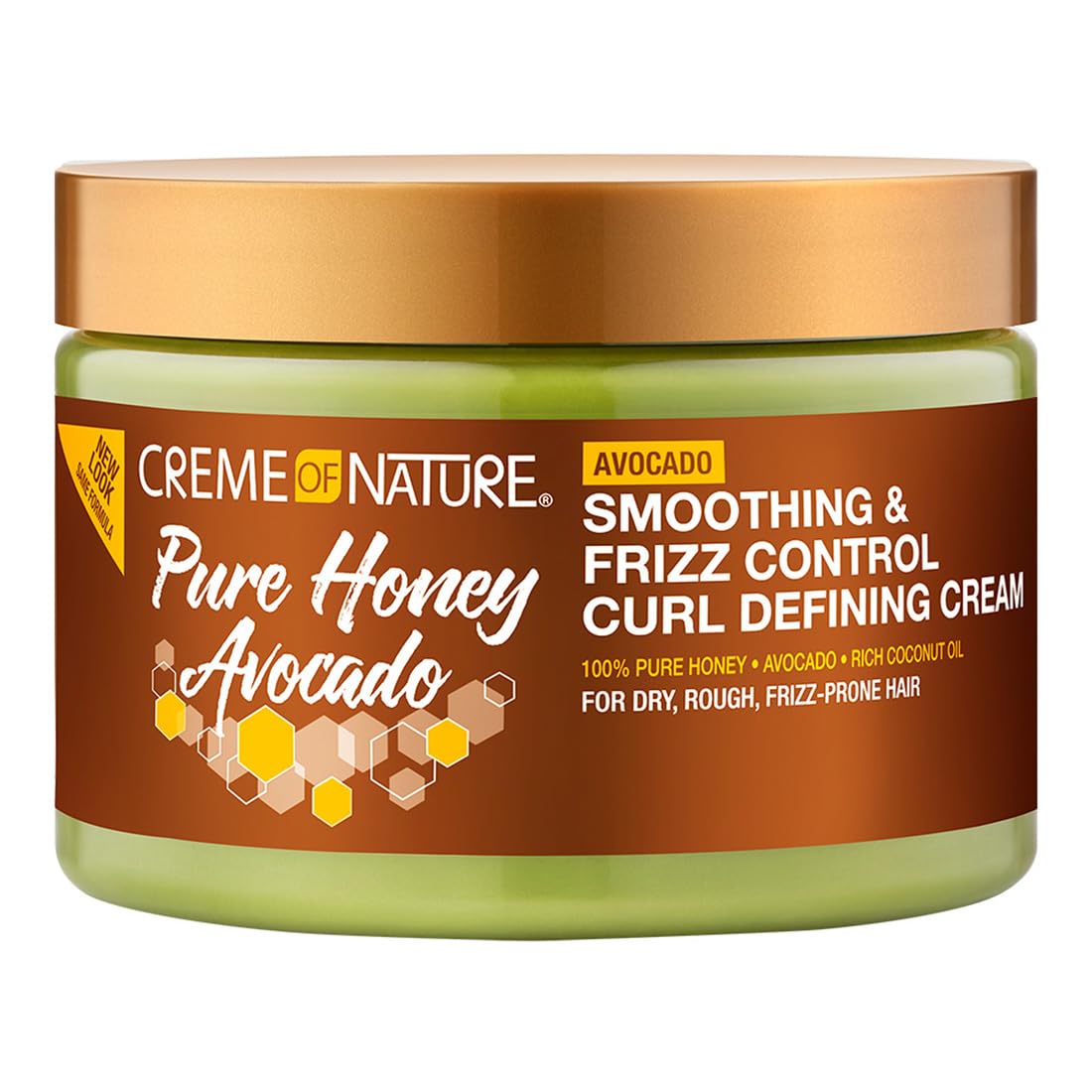 WHOLESALE CREME OF NATURE PURE HONEY AVOCADO SMOOTHING & FRIZZ CONTROL CURL DEFINING CREAM 11.5 OZ - 48 PIECE LOT