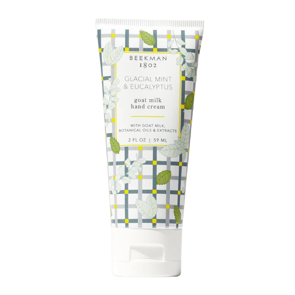 WHOLESALE BEEKMAN 1802 GLACIAL MINT & EUCALYPTUS GOAT MILK HAND CREAM 2 OZ - 48 PIECE LOT