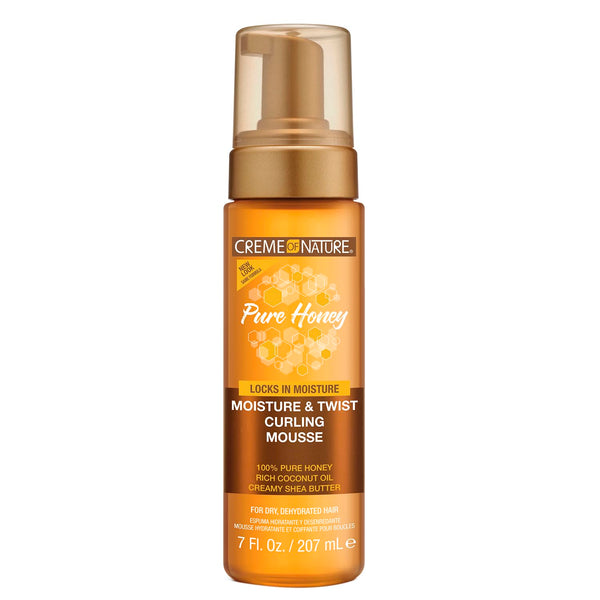 WHOLESALE CREME OF NATURE PURE HONEY MOISTURE & TWIST CURLING MOUSSE 7 OZ - 48 PIECE LOT