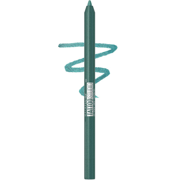 WHOLESALE MAYBELLINE TATTOOSTUDIO SHARPENABLE GEL PENCIL WATERPROOF EYELINER 0.04 OZ - TEALTINI 815 - 72 PIECE LOT