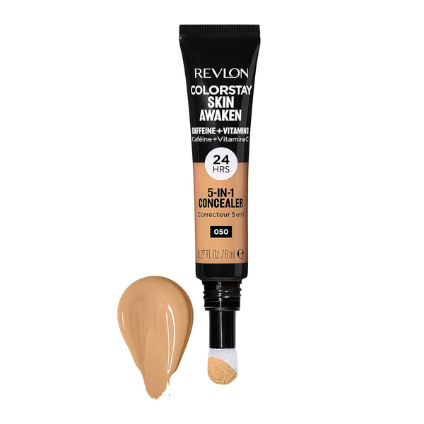 WHOLESALE REVLON SKIN AWAKEN 5-IN-1 CONCEALER 0.27 OZ - MEDIUM DEEP 050 - 48 PIECE LOT