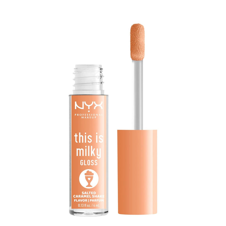 WHOLESALE NYX THIS IS MILKY LIP GLOSS 0.13 OZ - SALTED CARAMEL SHAKE - 72 PIECE LOT