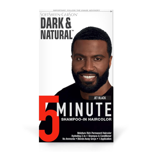 WHOLESALE SOFTSHEEN CARSON DARK & NATURAL 5 MINUTE SHAMPOO-IN HAIRCOLOR - JET BLACK - 48 PIECE LOT
