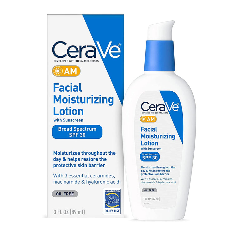 WHOLESALE CERAVE AM FACIAL MOISTURIZING LOTION SPF 30, 3 OZ  - 48 PIECE LOT