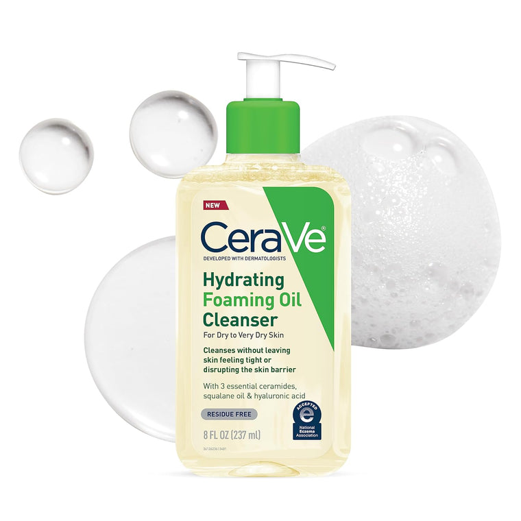 WHOLESALE CERAVE HYDRATING FOAMING OIL CLEANSER 8 OZ  - 48 PIECE LOT