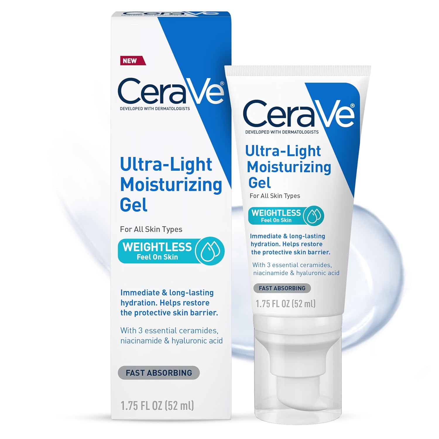 WHOLESALE CERAVE ULTRA-LIGHT MOISTURIZING GEL 1.75 OZ  - 48 PIECE LOT