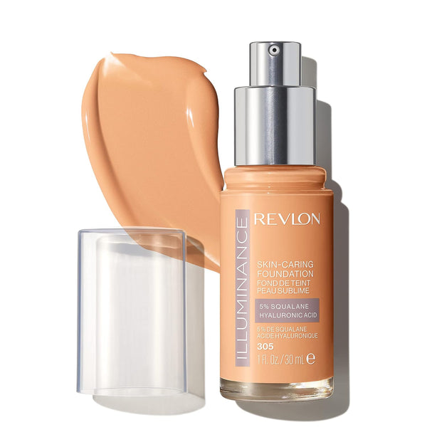 WHOLESALE REVLON ILLUMINANCE SKIN-CARING FOUNDATION 1 OZ - MEDIUM SAND 305 - 48 PIECE LOT