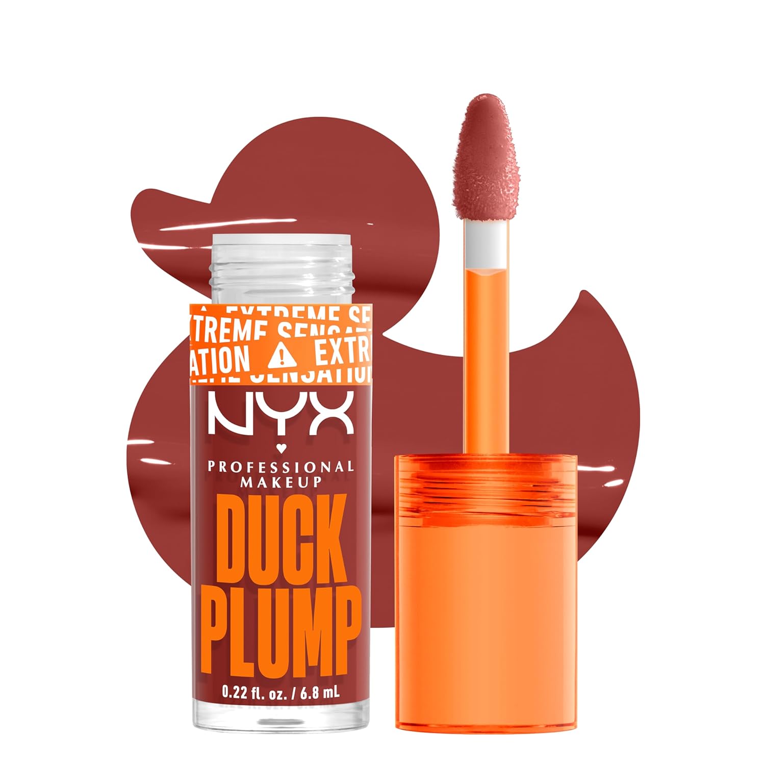WHOLESALE NYX DUCK PLUMP HIGH PIGMENT PLUMPING LIP GLOSS 0.23 OZ - BRICK ME UP 06 - 72 PIECE LOT