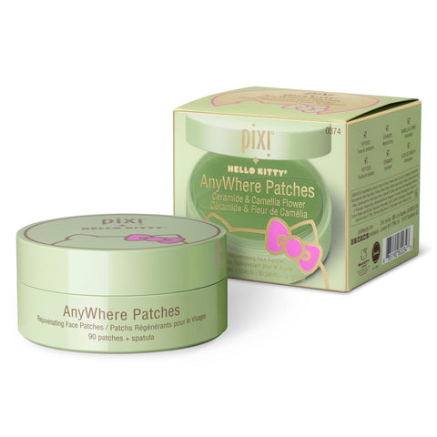 WHOLESALE PIXI + HELLO KITTY ANYWHERE PATCHES CERAMIDE & CAMELLIA FLOWER - 90 PATCHES - 48 PIECE LOT