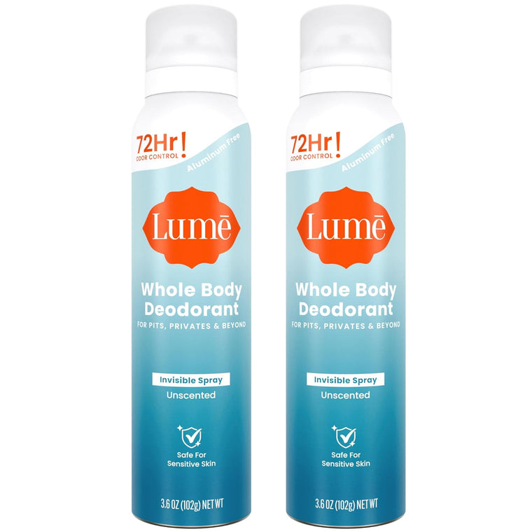 WHOLESALE LUME INVISIBLE SPRAY DEODORANT 3.6 OZ (PACK OF 2) - UNSCENTED - 48 PIECE LOT