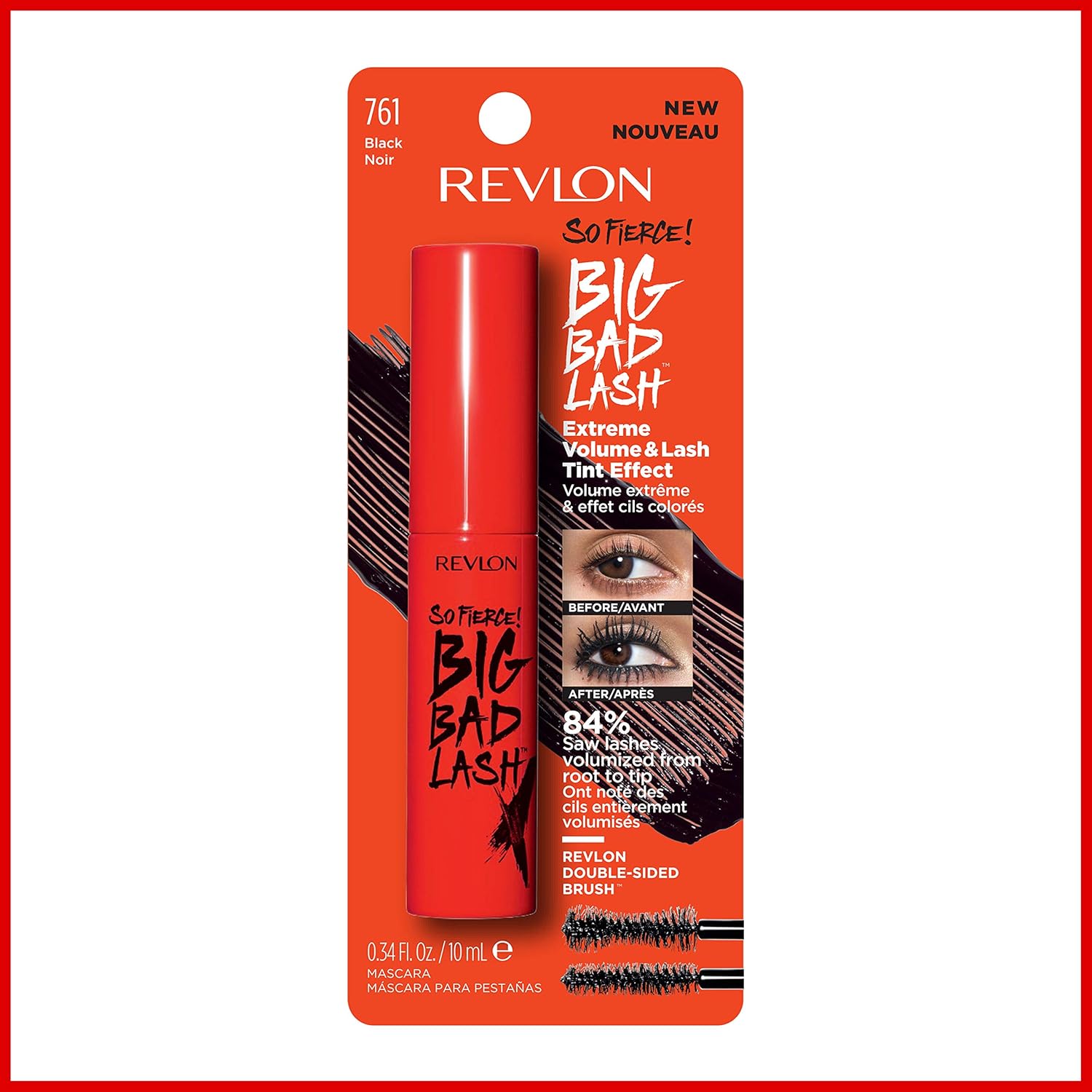 WHOLESALE REVLON SO FIERCE! BIG BAD LASH MASCARA 0.34 OZ - BLACK 761 - 48 PIECE LOT