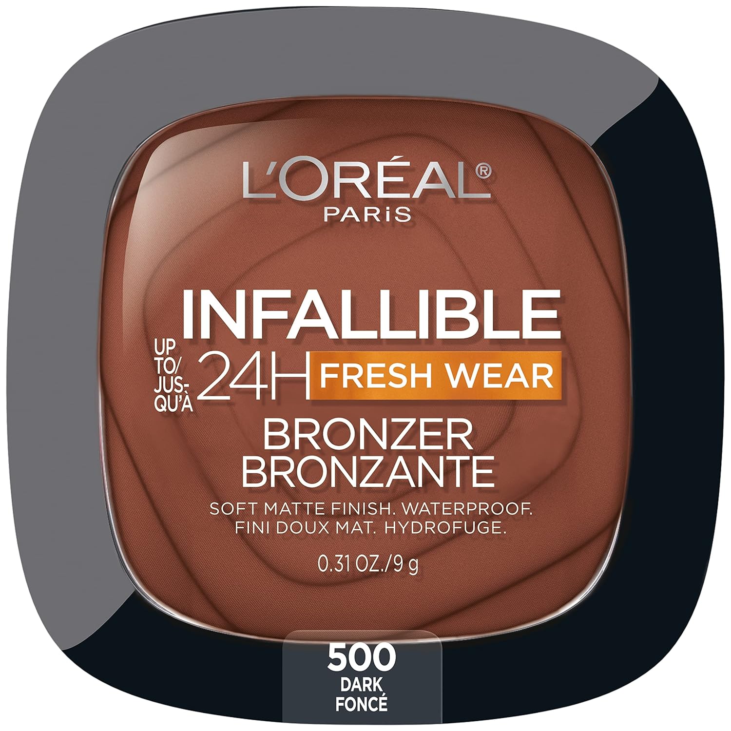 WHOLESALE LOREAL INFALLIBLE 24H FRESH WEAR BRONZER BRONZER 0.31 OZ - DARK 500 - 72 PIECE LOT