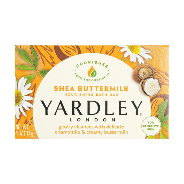 WHOLESALE YARDLEY SHEA BUTTERMILK NOURISHING BATH BAR SOAP 4 OZ - 96 PIECE LOT