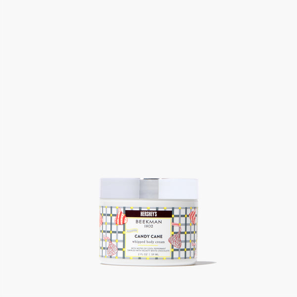 WHOLESALE BEEKMAN 1802 HERSHEY'S CANDY CANE WHIPPED BODY CREAM 2 OZ - 48 PIECE LOT