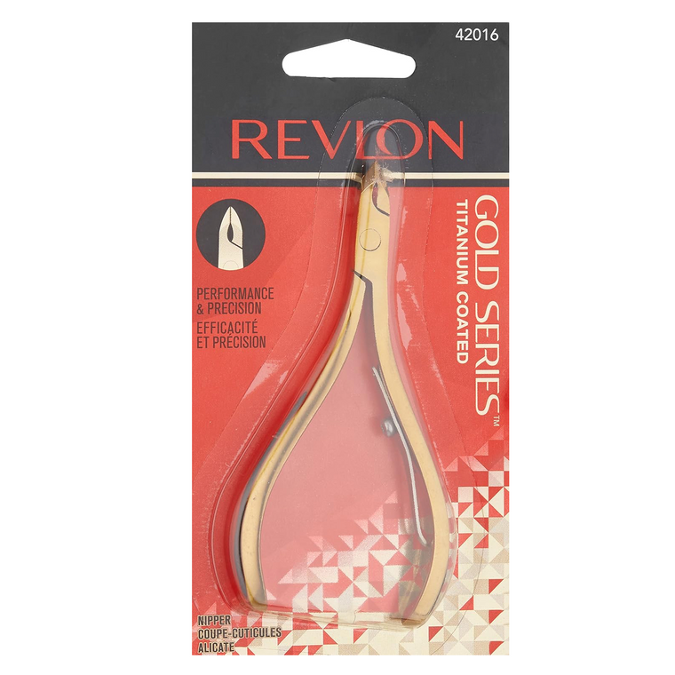WHOLESALE REVLON GOLD SERIES TITANIUM COATED 1/4 JAW CUTICLE NIPPER 42016 - 72 PIECE LOT
