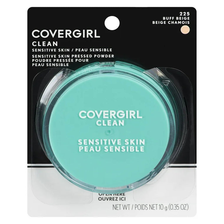 WHOLESALE COVERGIRL CLEAN SENSITIVE SKIN PRESSED POWDER 0.44 OZ - BUFF BEIGE 225 - 72 PIECE LOT