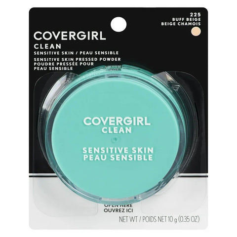 WHOLESALE COVERGIRL CLEAN SENSITIVE SKIN PRESSED POWDER 0.44 OZ - BUFF BEIGE 225 - 72 PIECE LOT