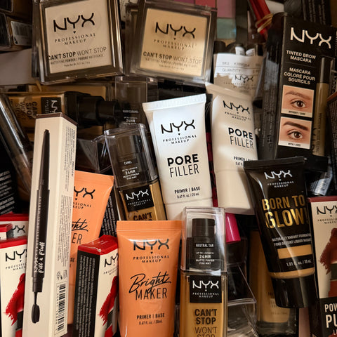 WHOLESALE ASSORTED NYX COSMETICS MAKEUP MIXED LOT - 100 PIECE LOT