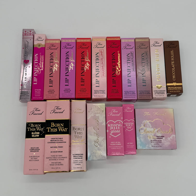 WHOLESALE ASSORTED TOO FACED COSMETICS LOT - 50 PIECE LOT