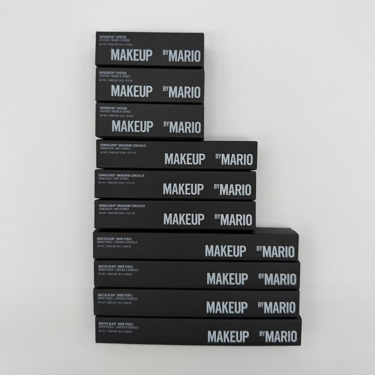 WHOLESALE MAKEUP BY MARIO COSMETICS PACKAGE #1 - ASSORTED LOT - 50 PIECE LOT