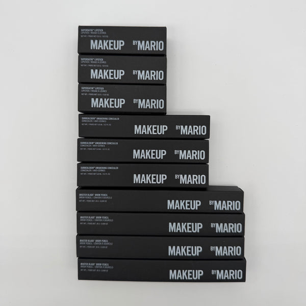 WHOLESALE MAKEUP BY MARIO COSMETICS PACKAGE #1 - ASSORTED LOT - 50 PIECE LOT