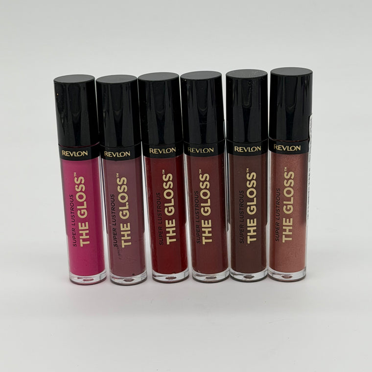 WHOLESALE REVLON SUPER LUSTROUS THE GLOSS LIPGLOSS 0.13 OZ - ASSORTED COLORS - 72 PIECE LOT
