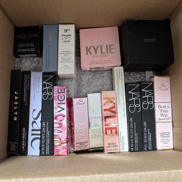 WHOLESALE ASSORTED HIGH END COSMETICS LOT BOXED - ASSORTED - 50 PIECE LOT