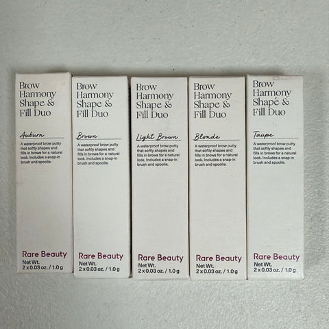 WHOLESALE RARE BEAUTY BROW HARMONY SHAPE & FILL DUO - ASSORTED COLORS - 48 PIECE LOT