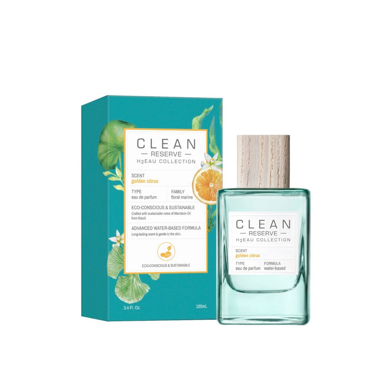 WHOLESALE CLEAN RESERVE H2EAU COLLECTION EAU DE PARFUM 3.4 OZ - GOLDEN CITRUS - 48 PIECE LOT