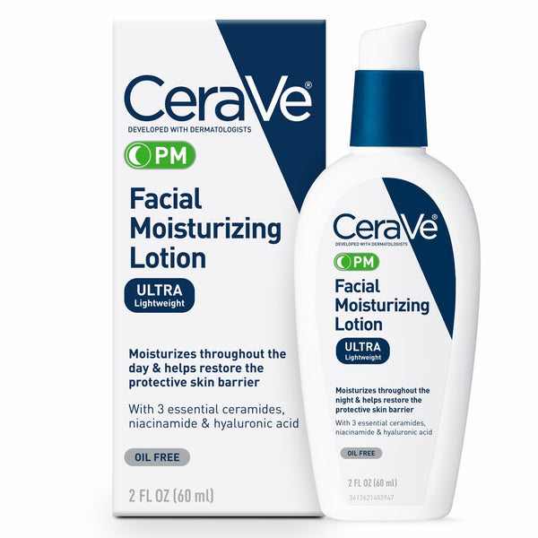 WHOLESALE CERAVE PM FACIAL MOISTURIZING LOTION ULTRA LIGHTWEIGHT 2 OZ  - 48 PIECE LOT