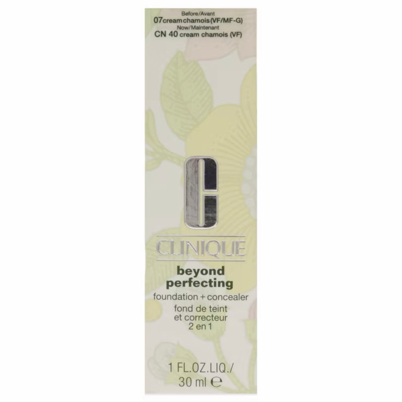 WHOLESALE CLINIQUE BEYOND PERFECTING FOUNDATION + CONCEALER 1 OZ - CN 40 CREAM CHAMOIS - 48 PIECE LOT