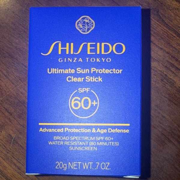 WHOLESALE SHISEIDO CLEAR SUNSCREEN STICK SPF 60+ WATER RESISTANT 0.7 OZ - 50 PIECE LOT