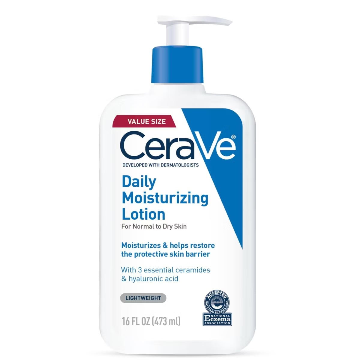 WHOLESALE CERAVE DAILY MOISTURIZING LOTION FOR NORMAL TO DRY SKIN VALUE SIZE 16 OZ - 48 PIECE LOT