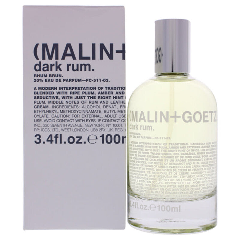 WHOLESALE MALIN + GOETZ DARK RUM EAU DE PARFUM 3.4 OZ - 48 PIECE LOT